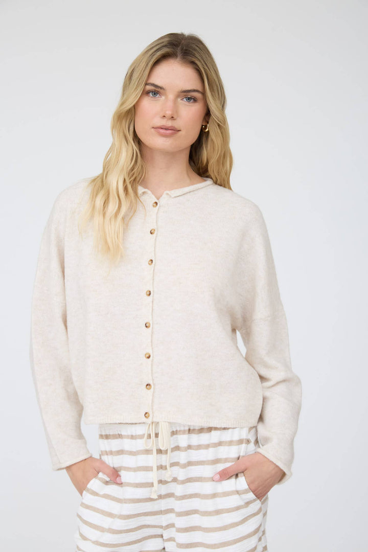 Gina Button Down Knit Cardigan