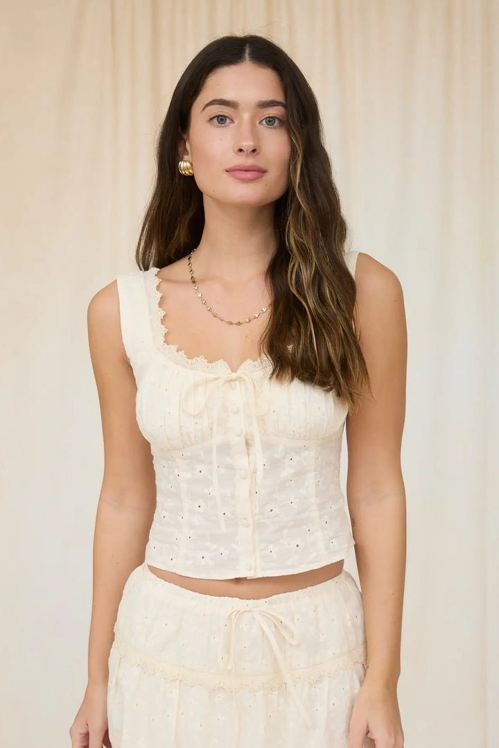 lace top and skirt set and brown boots 