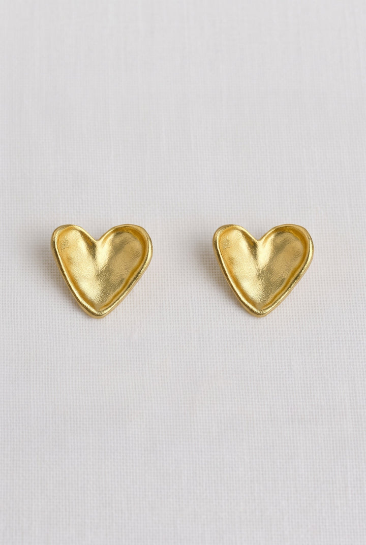 Elena Heart Stud Earrings