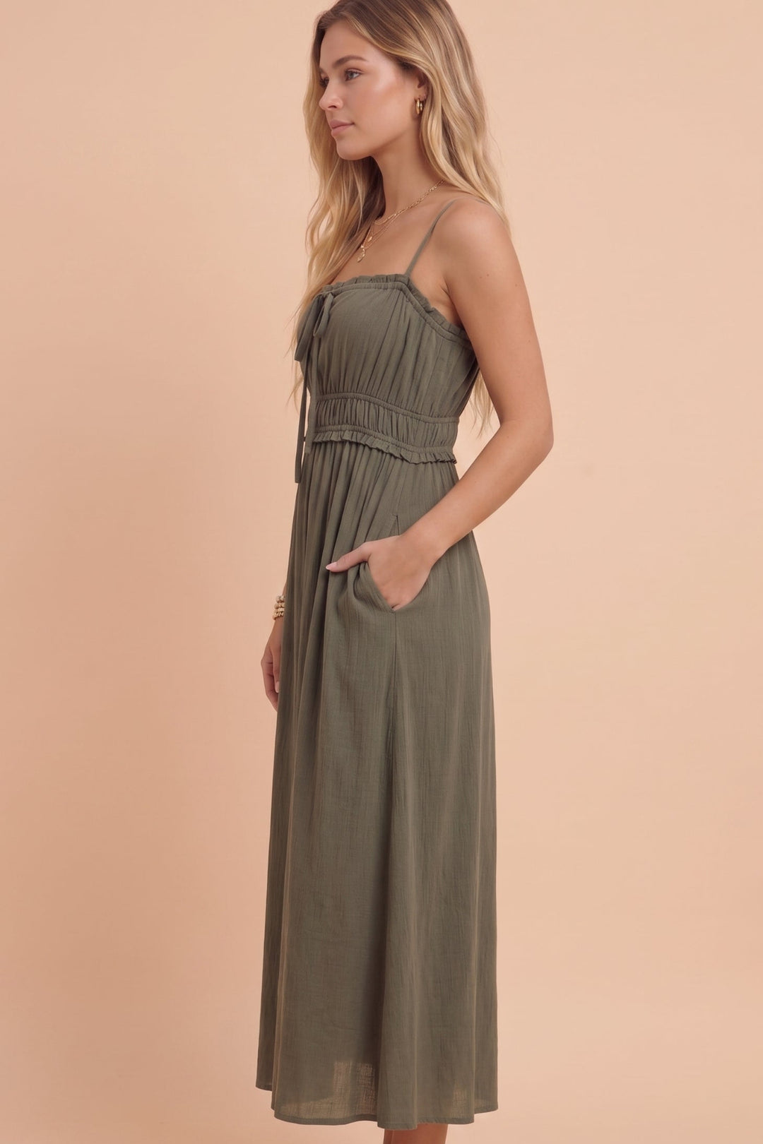 Farrah Smocked Maxi Dress