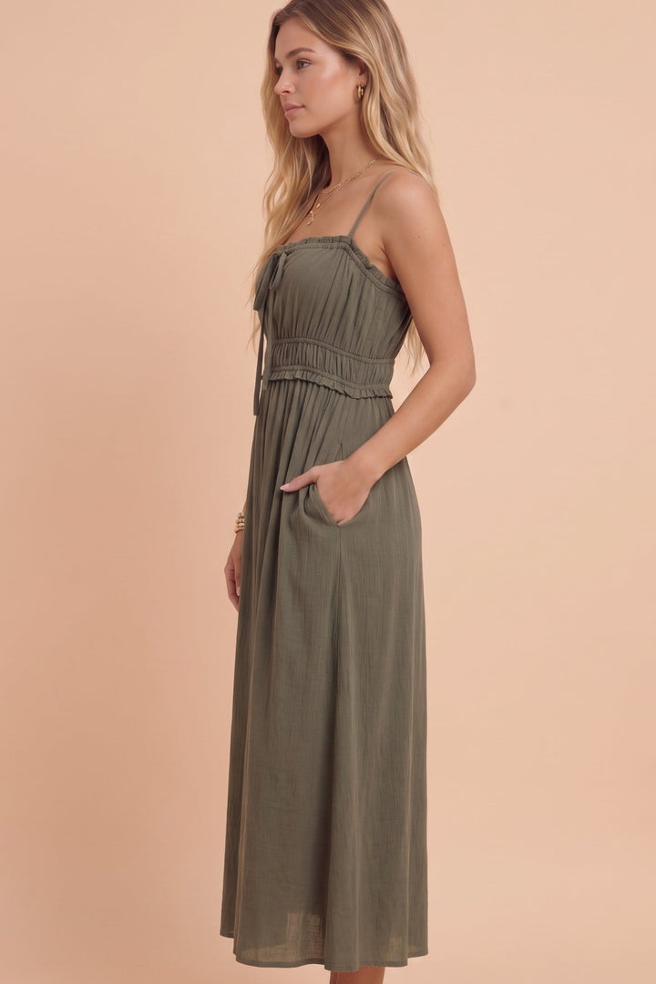 Farrah Smocked Maxi Dress