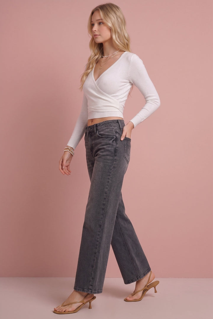 Harley High Rise Straight Jeans