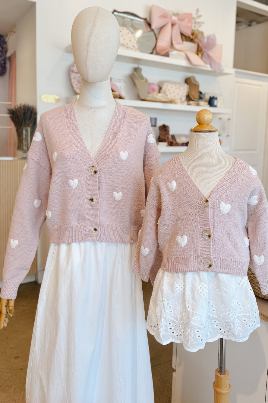 Elaine Heart Buttoned Cardigan