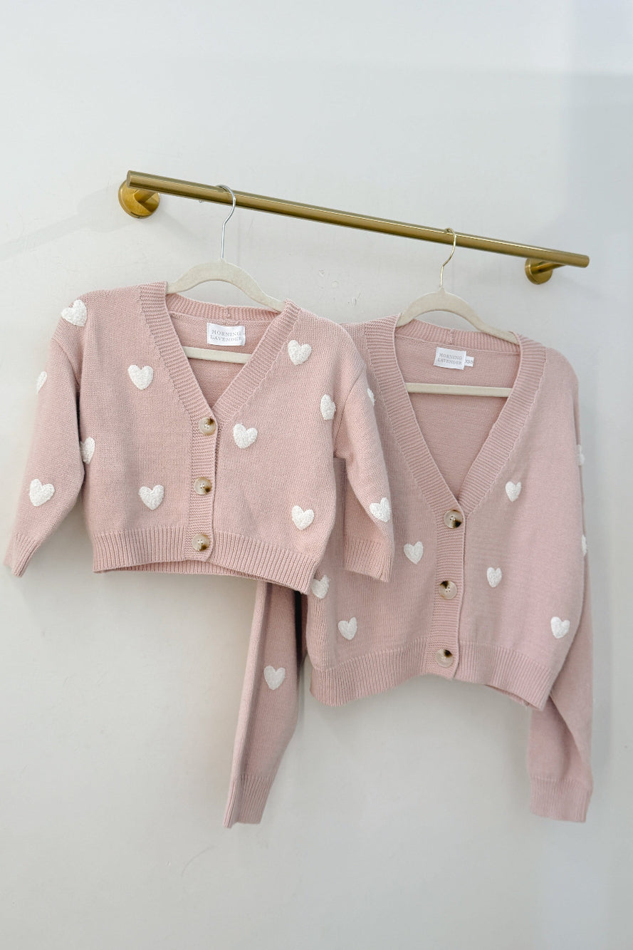Elaine Heart Buttoned Cardigan