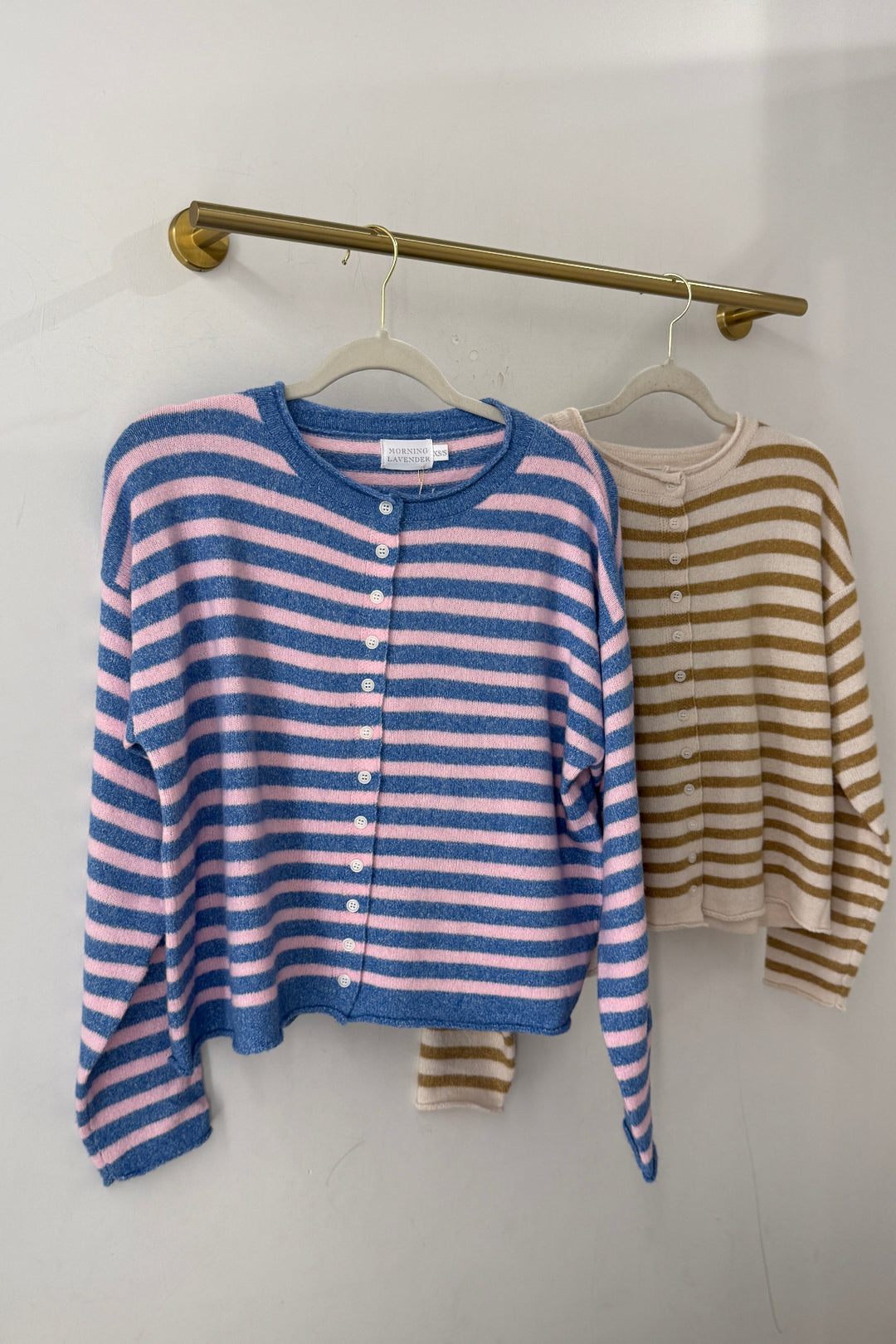 Macey Striped Knit Cardigan