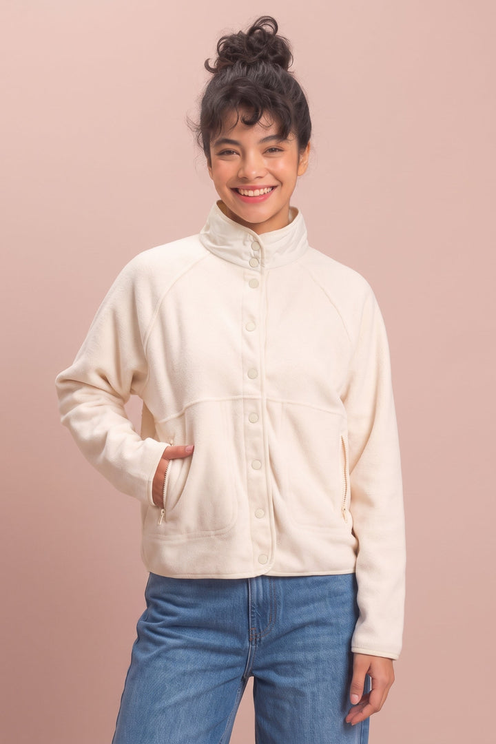 Jackie Snap Fleece Jacket