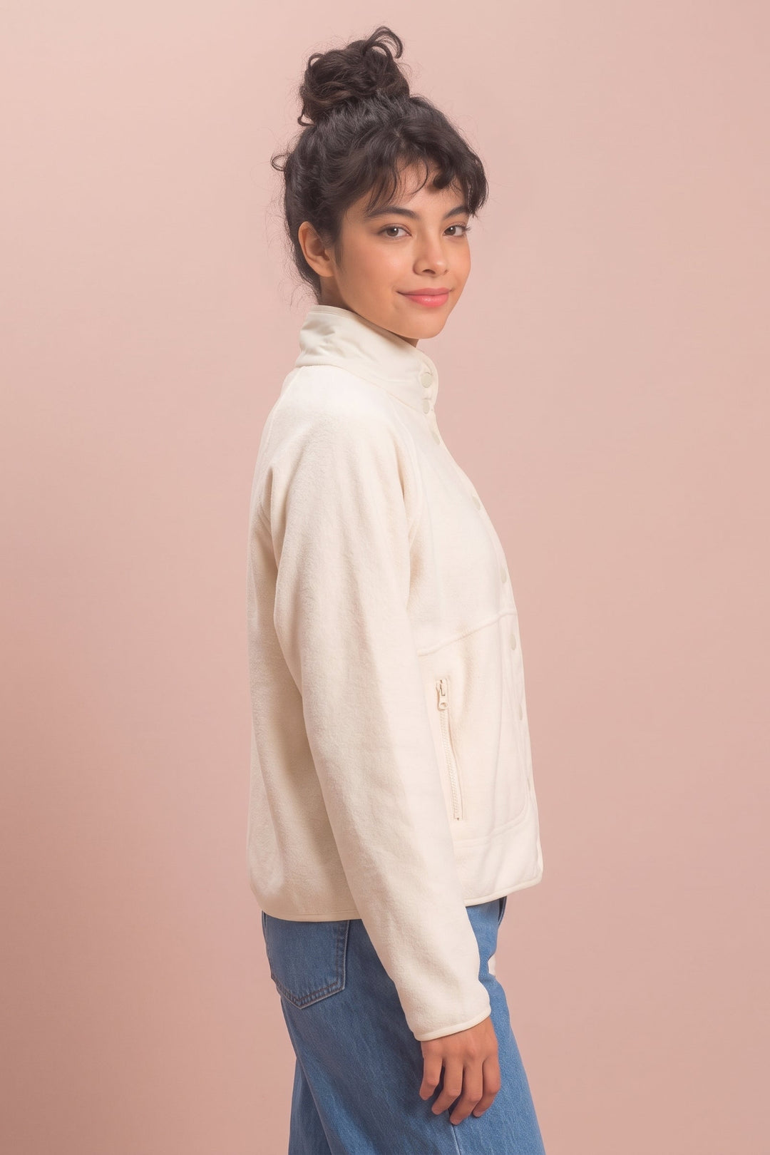Jackie Snap Fleece Jacket
