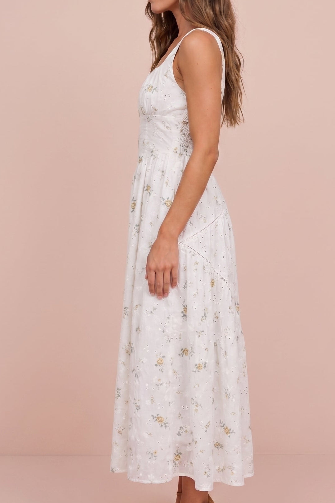 Lucinda Floral Corset Midi Dress