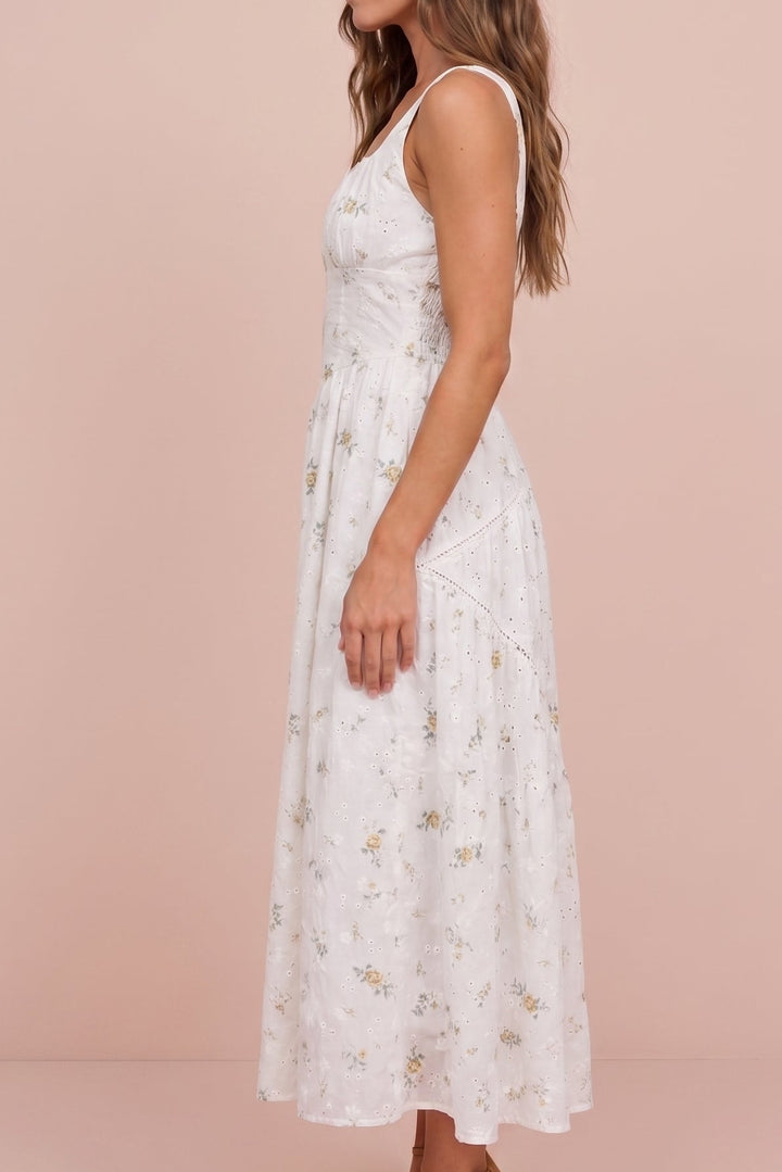 Lucinda Floral Corset Midi Dress