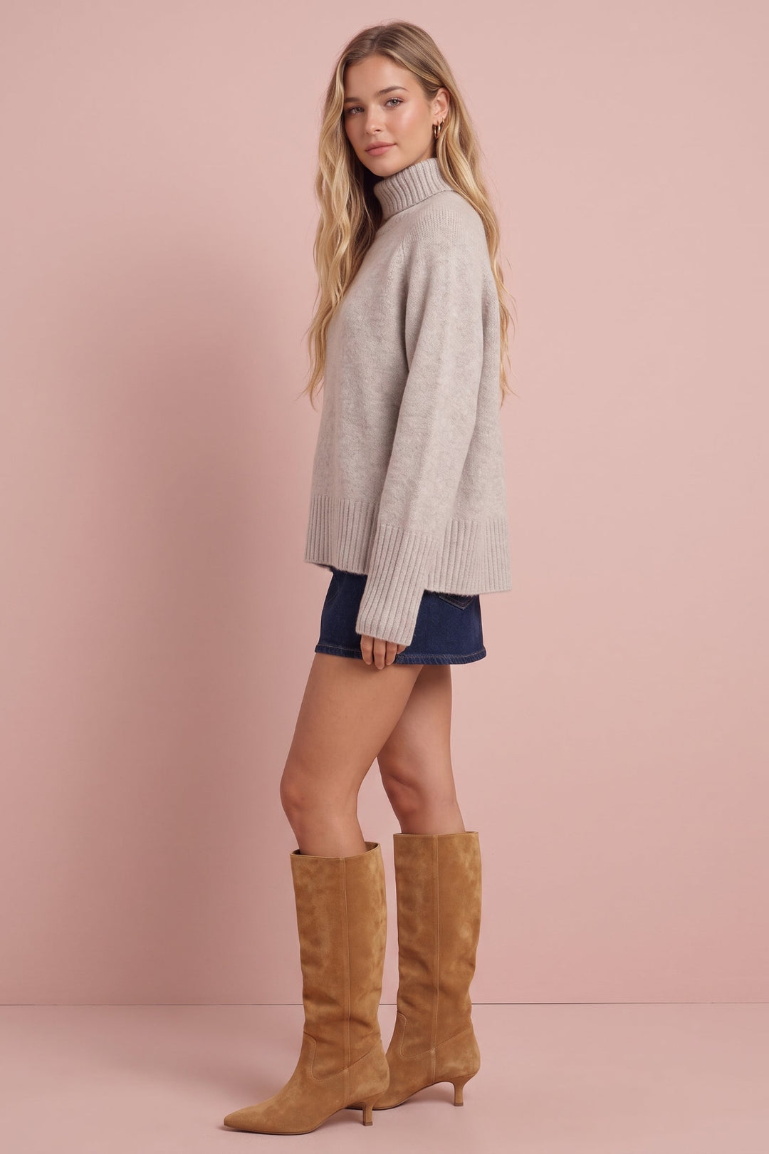 Mallory Oversized Turtleneck Sweater