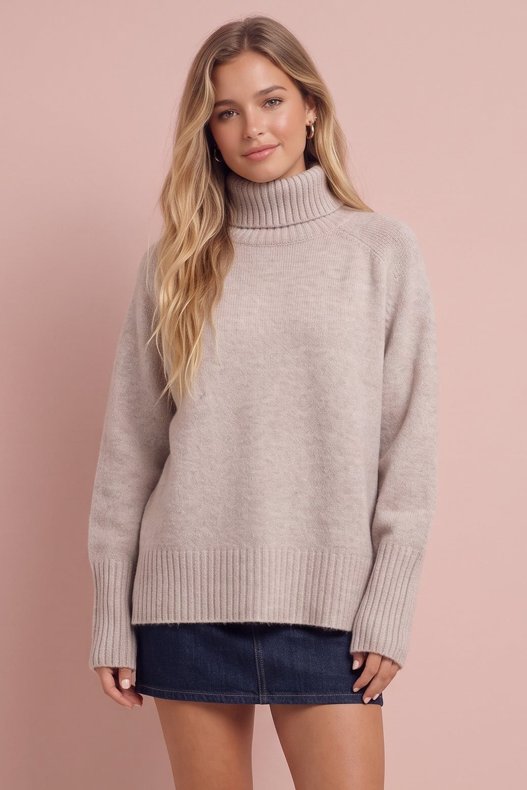 Mallory Oversized Turtleneck Sweater