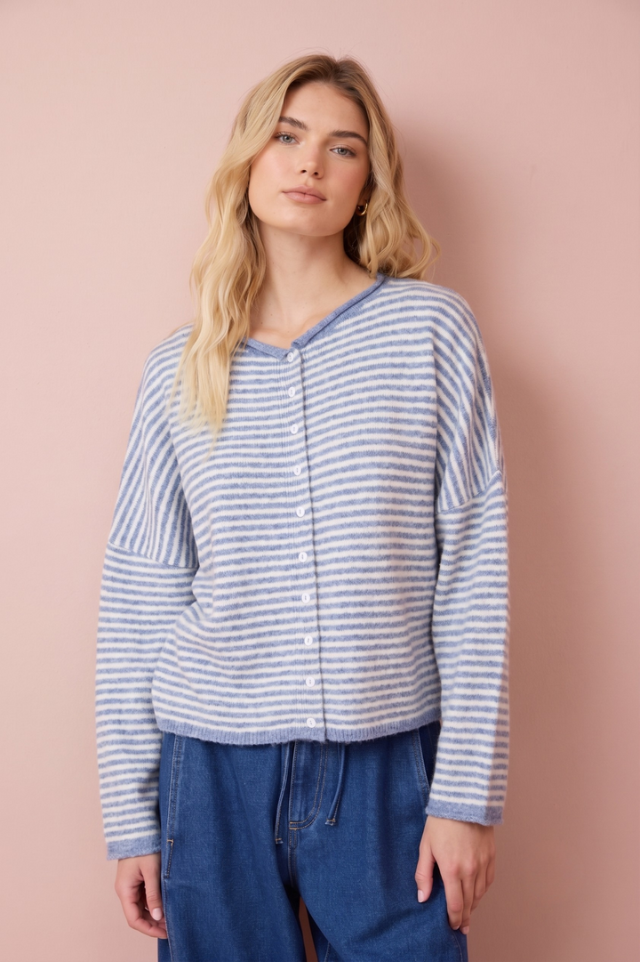 Mandy Stripe Knit Cardigan
