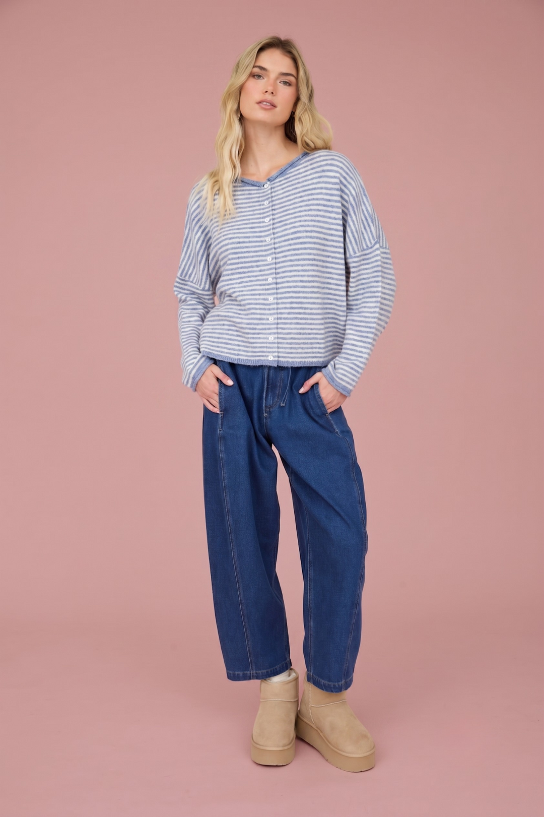 Mandy Stripe Knit Cardigan