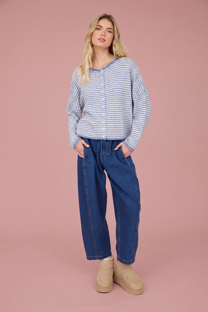 Mandy Stripe Knit Cardigan