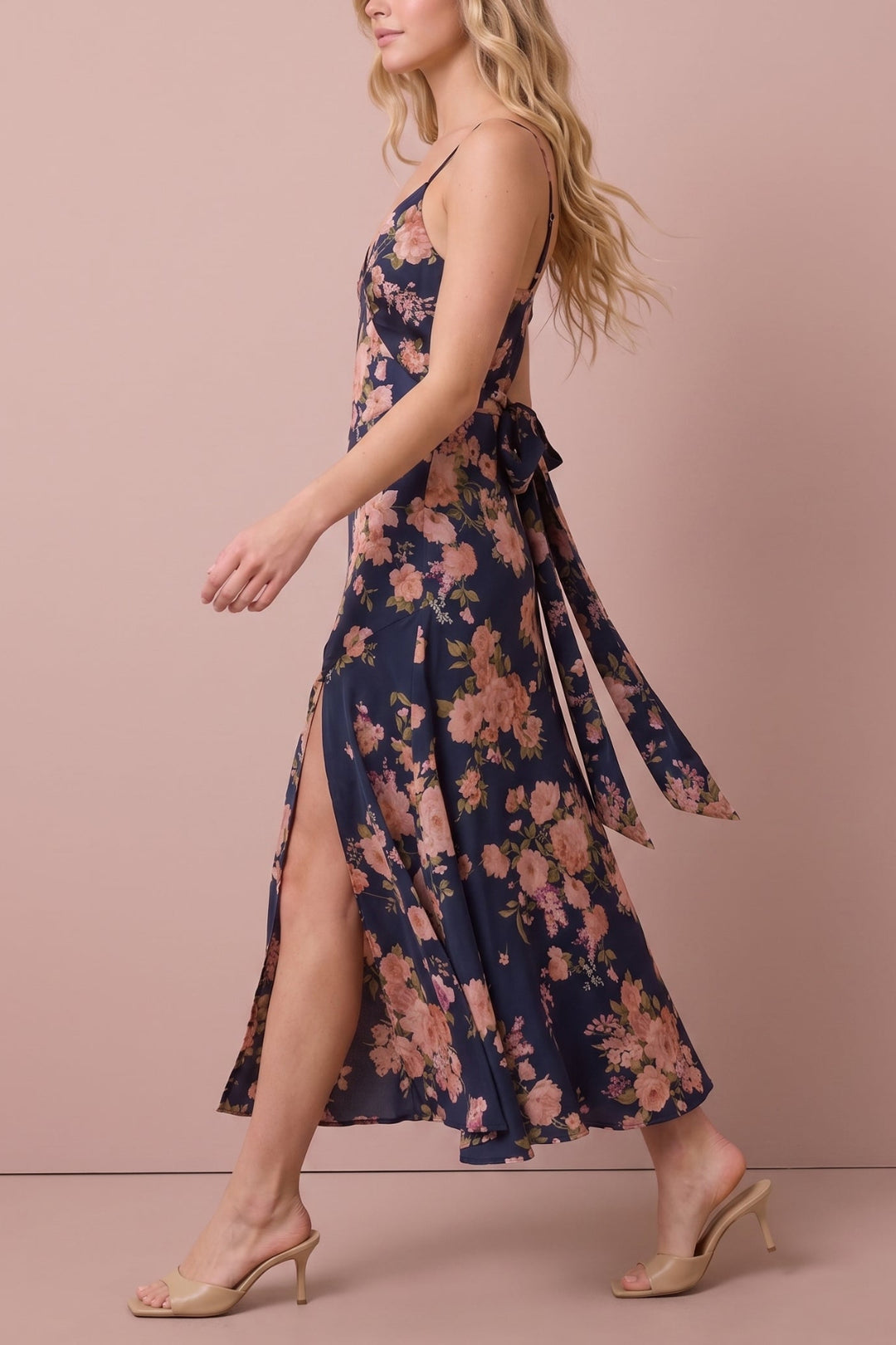 Marisol Floral Satin Dress