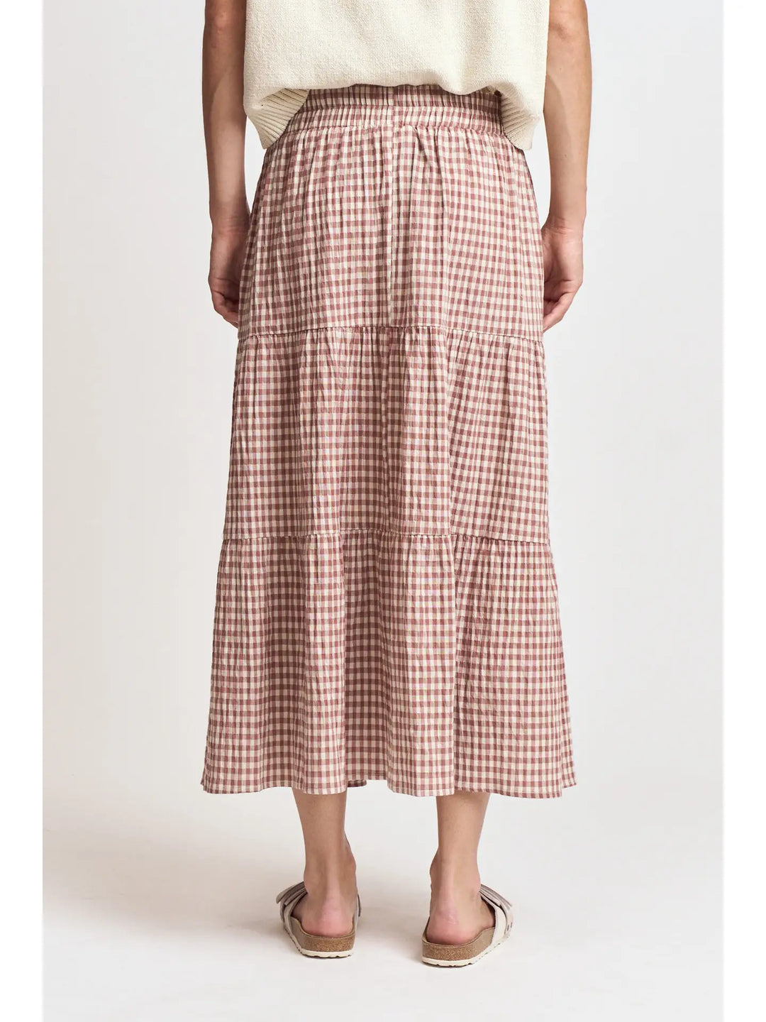 Melissa Tiered Gingham Skirt