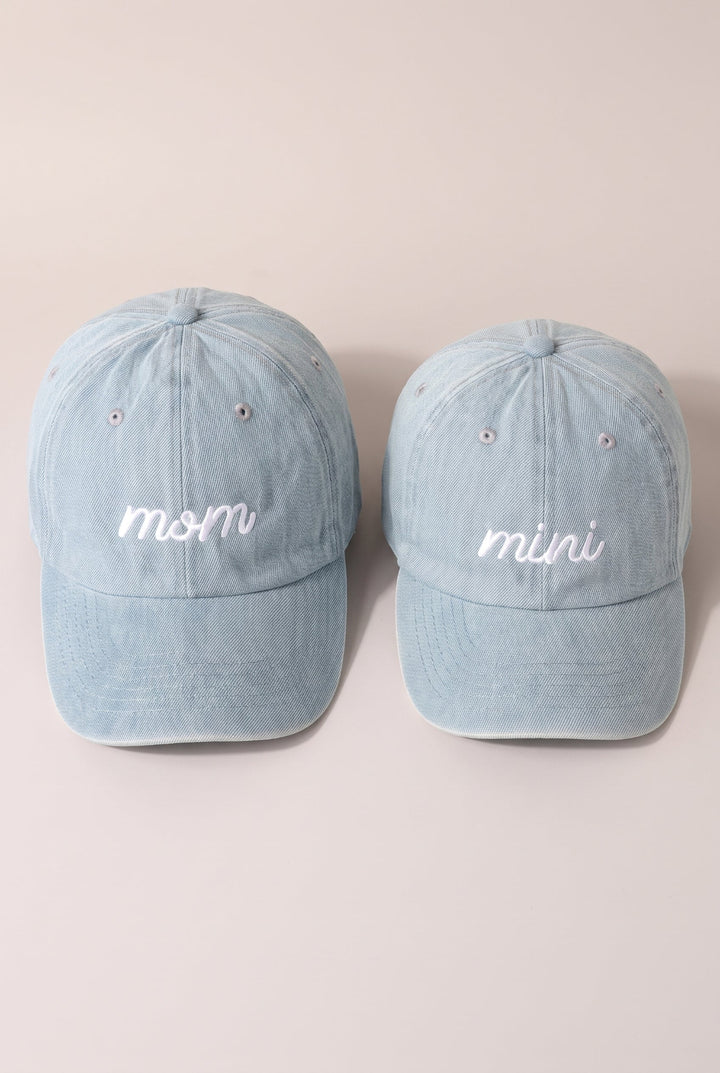 Mom &amp; Mini Embroidery Caps