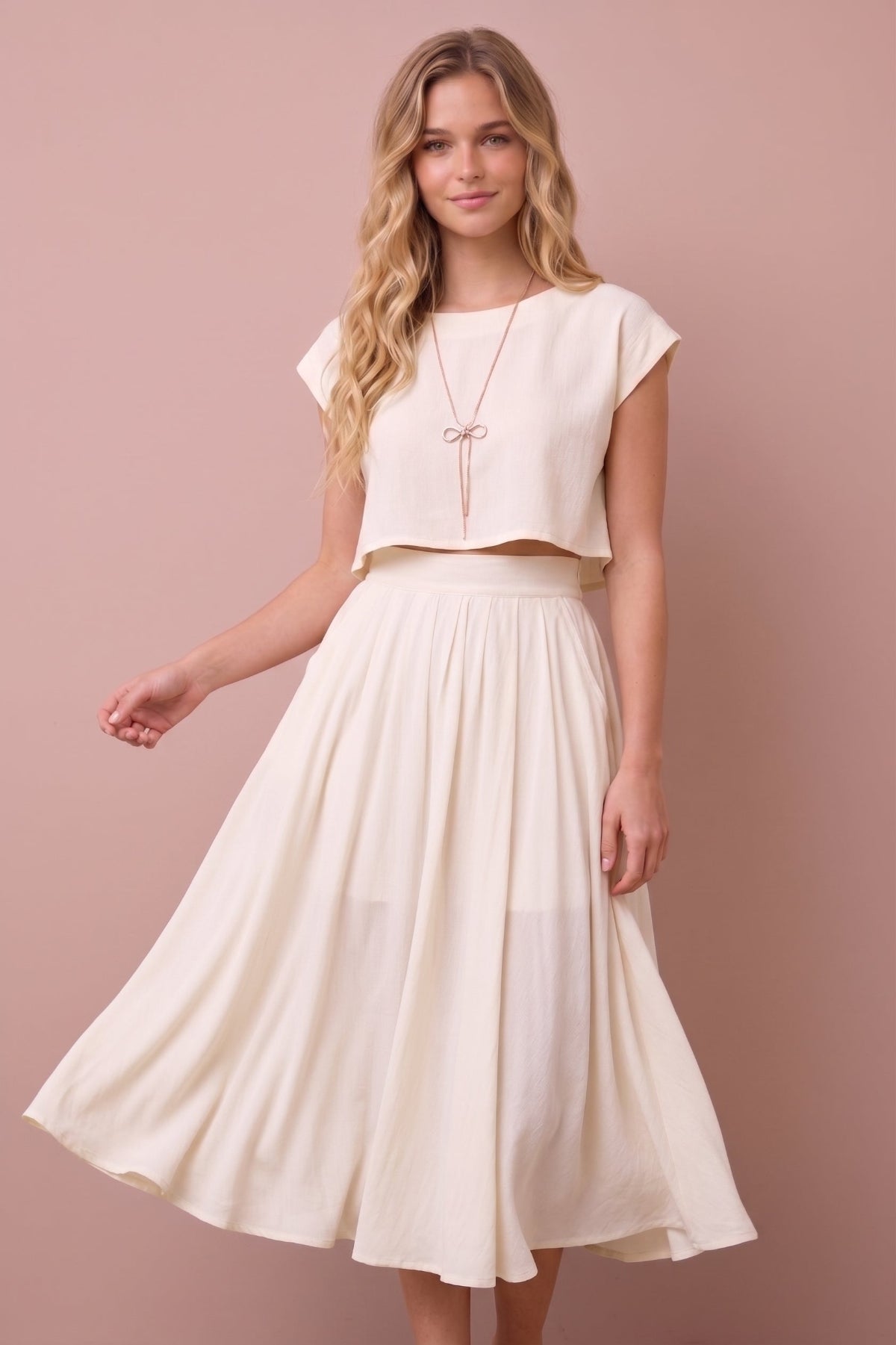 Two Piece Skirt Set - Noemi - Morning Lavender Online Boutique