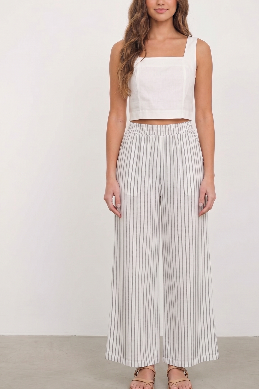 Rita Striped Wide Leg Pants