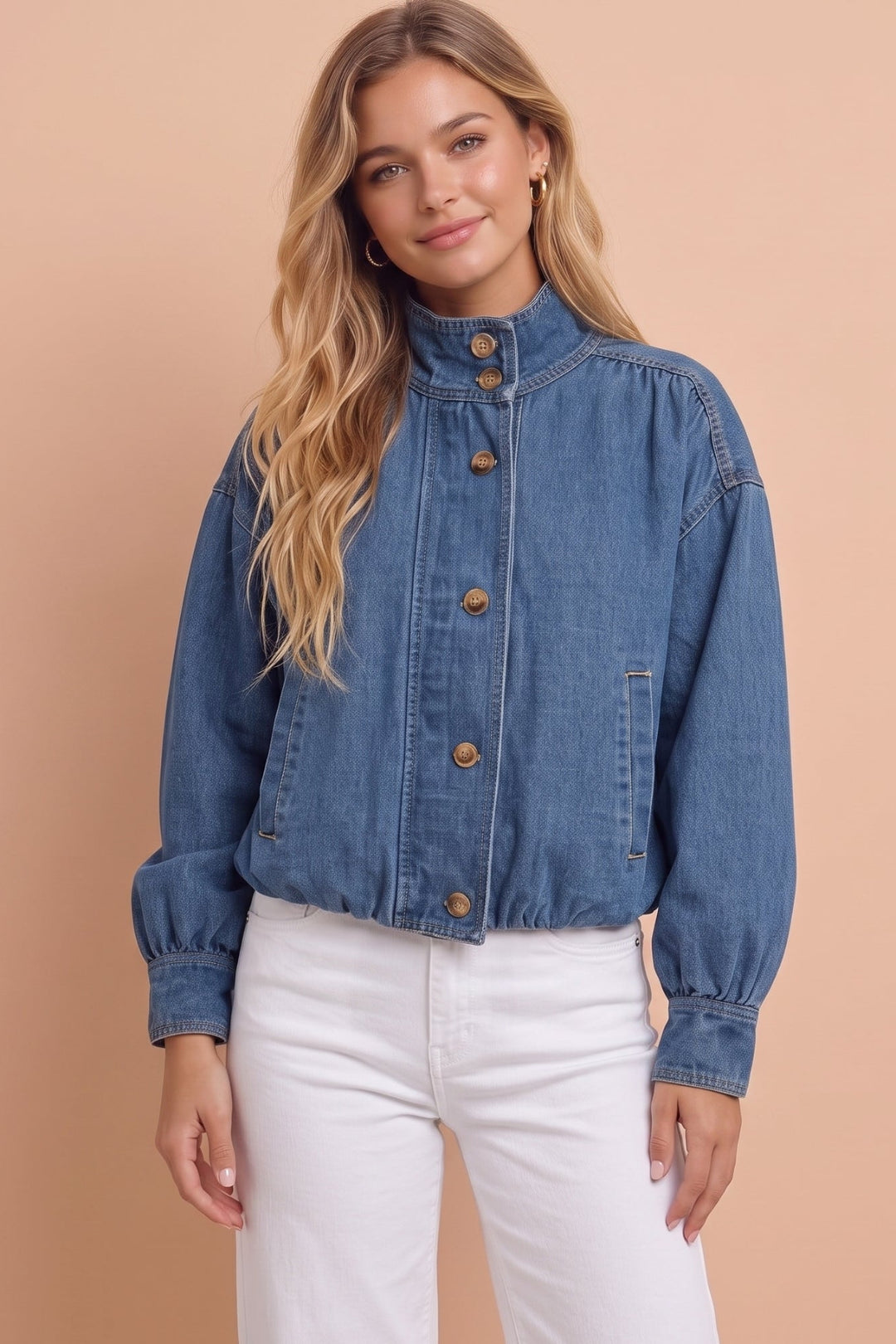 Ryder Denim Bomber Jacket