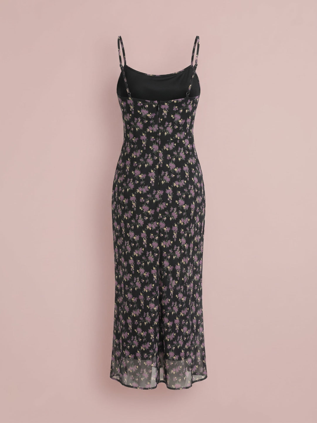 Sabrina Floral Chiffon Midi Dress