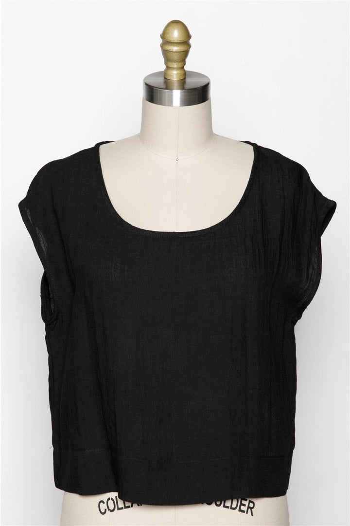 Sloane Boxy Woven Top