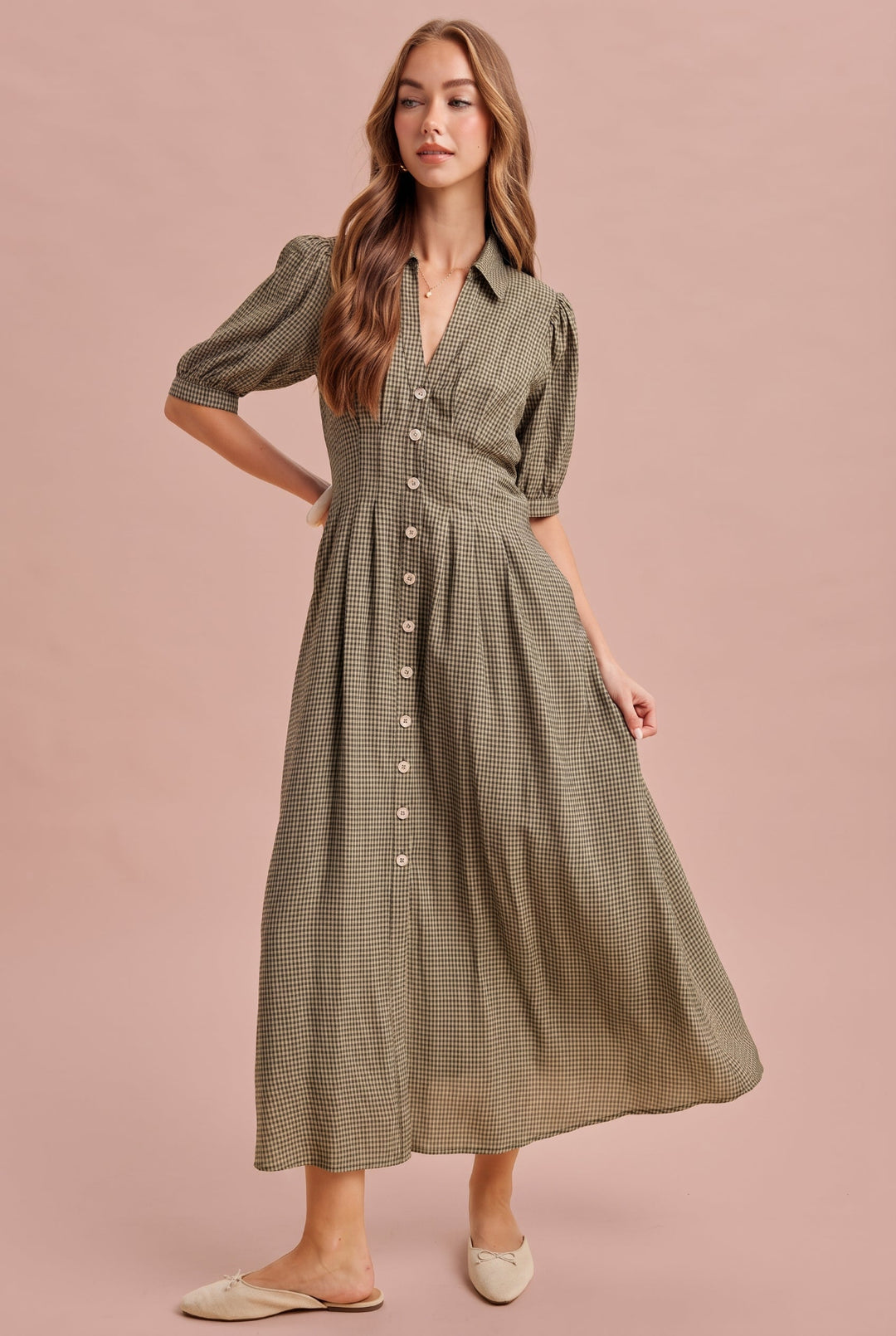 Teresa Button Down Maxi Dress