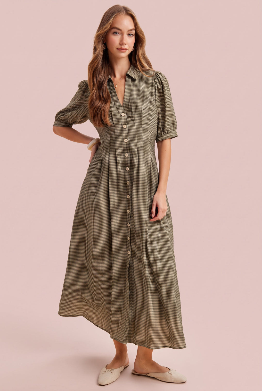 Teresa Button Down Maxi Dress
