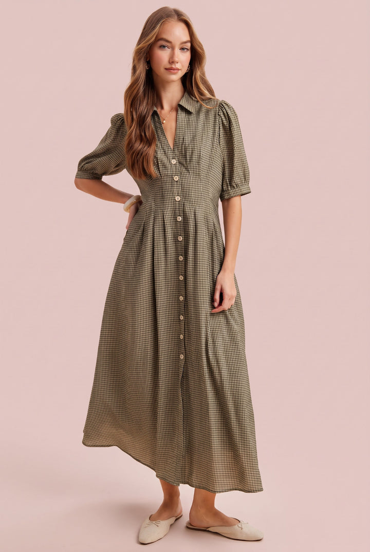 Teresa Button Down Maxi Dress