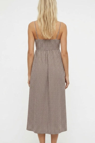 Tillie Gingham Midi Dress