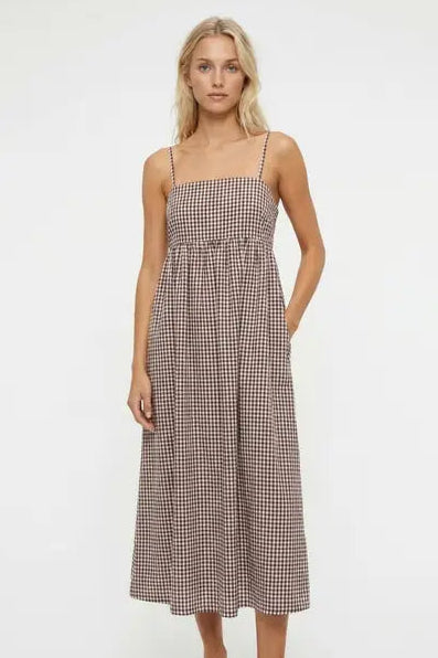 Tillie Gingham Midi Dress
