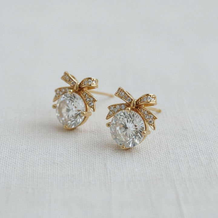 Katherine Bow Stud Earrings