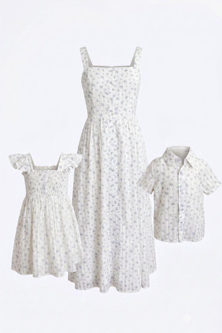 Girls Jamie Button Floral Dress