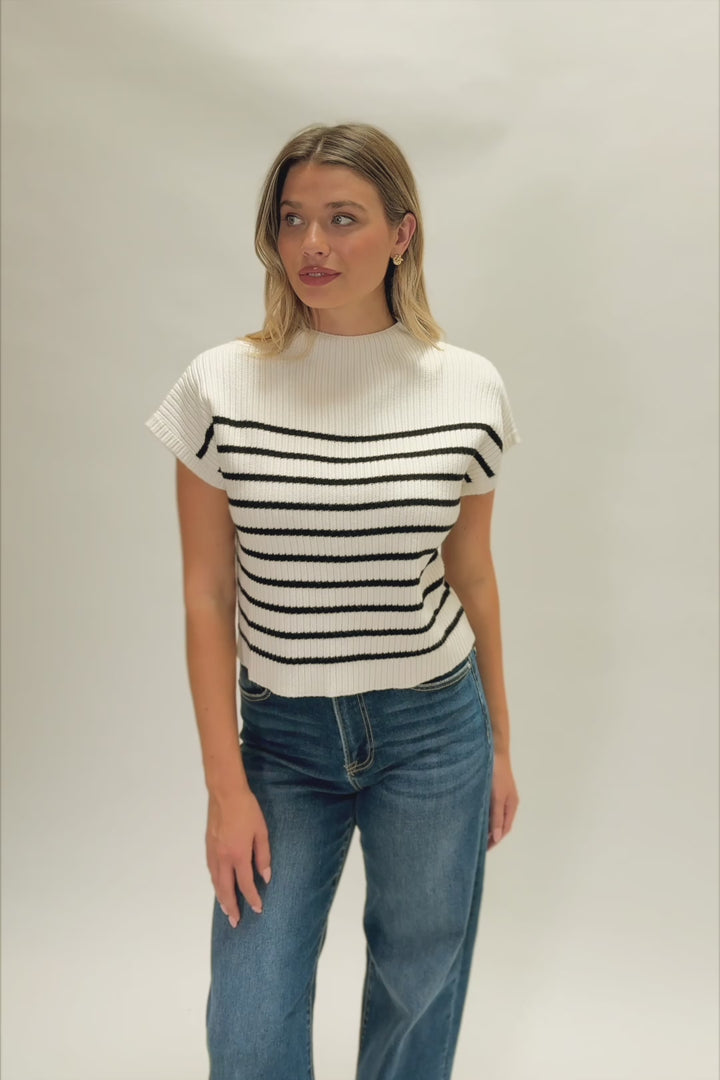 Reese Mock Neck Knit Top