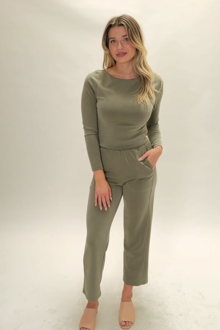 Becca Jersey Straight Leg Pants