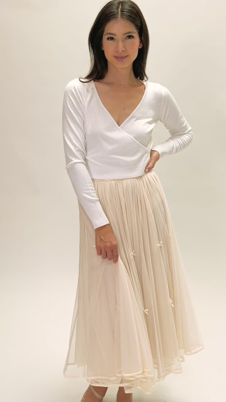 Nicole Tulle Bow Skirt
