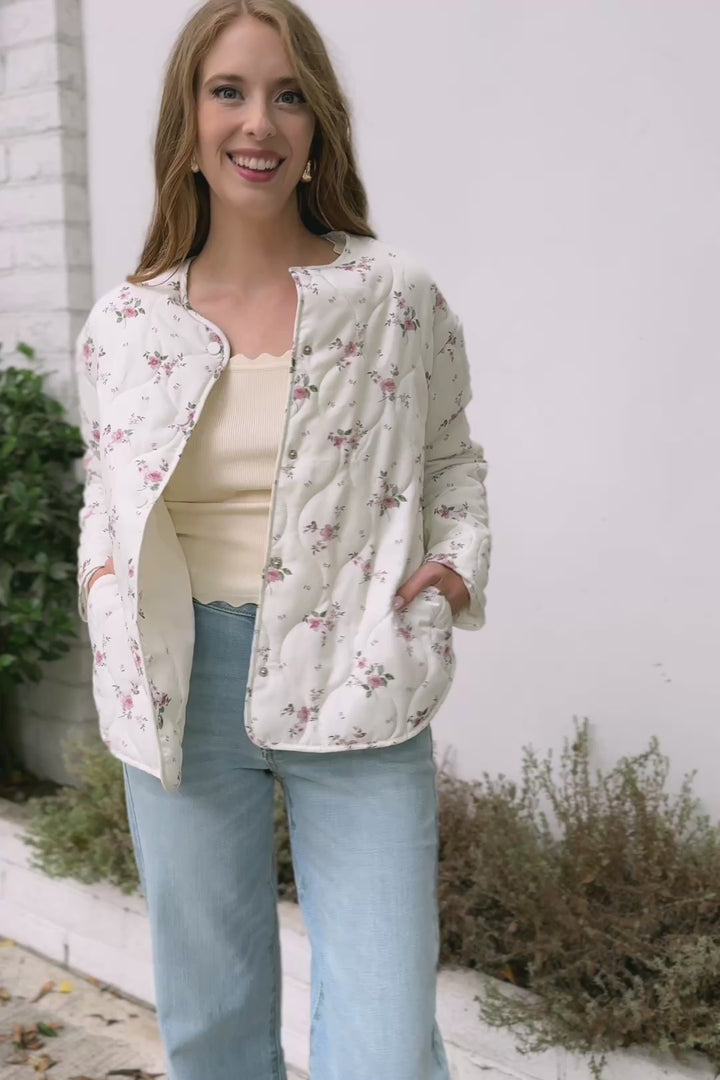 Aspen Quilted Floral Jacket