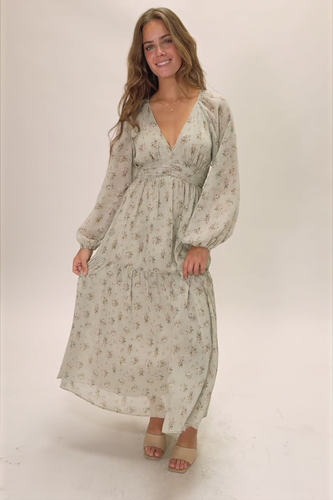 Esme Long Sleeve Floral Dress