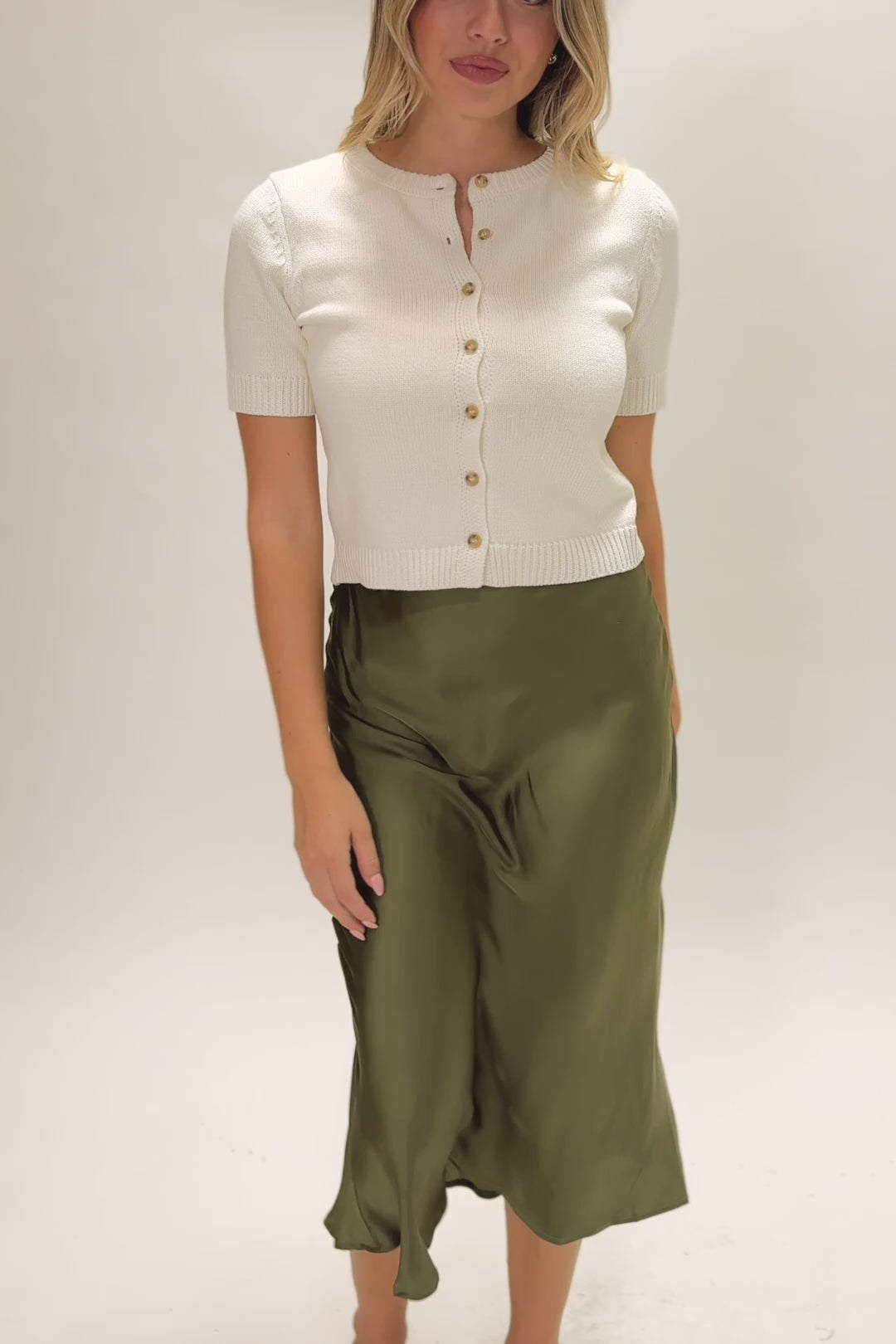 Ivana Satin Slip Skirt