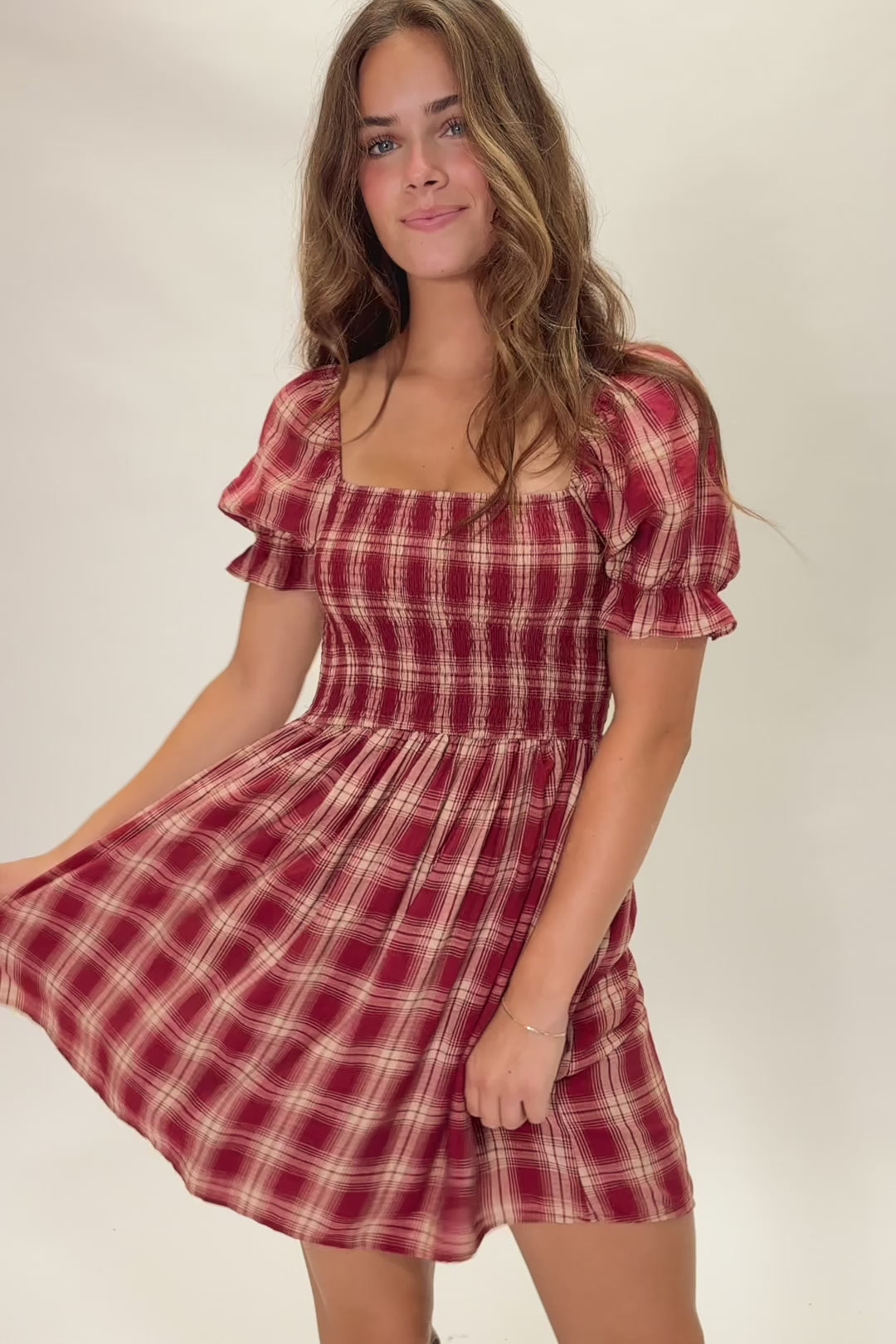 Ramona Plaid Mini Dress