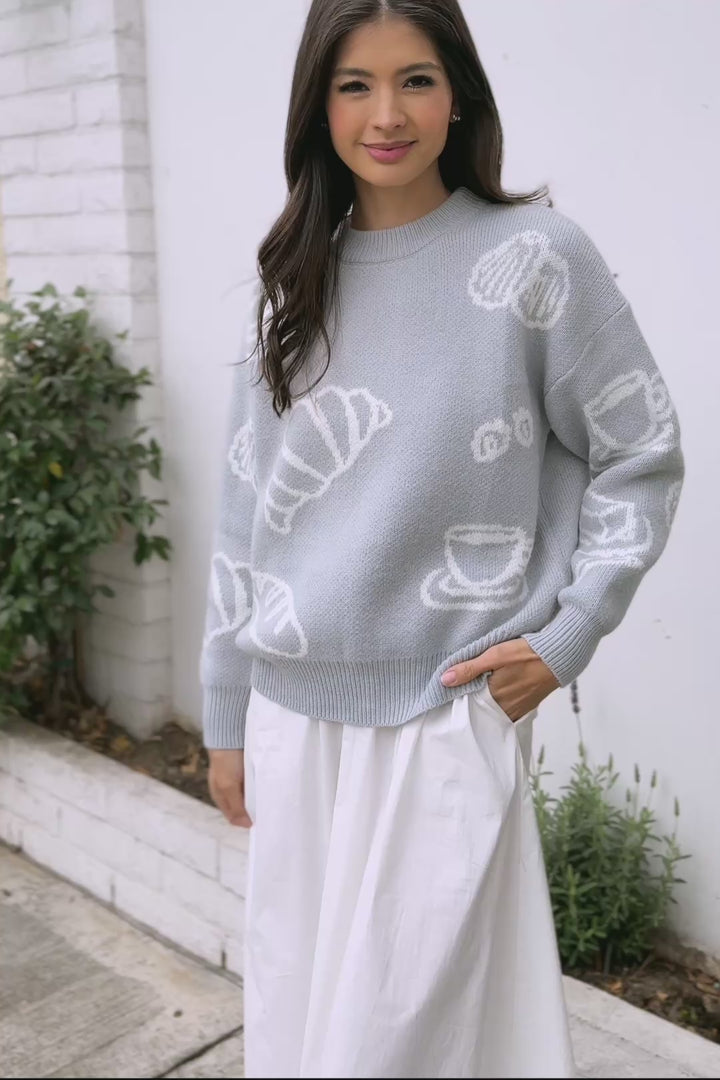 Susan Croissant Crewneck Sweater