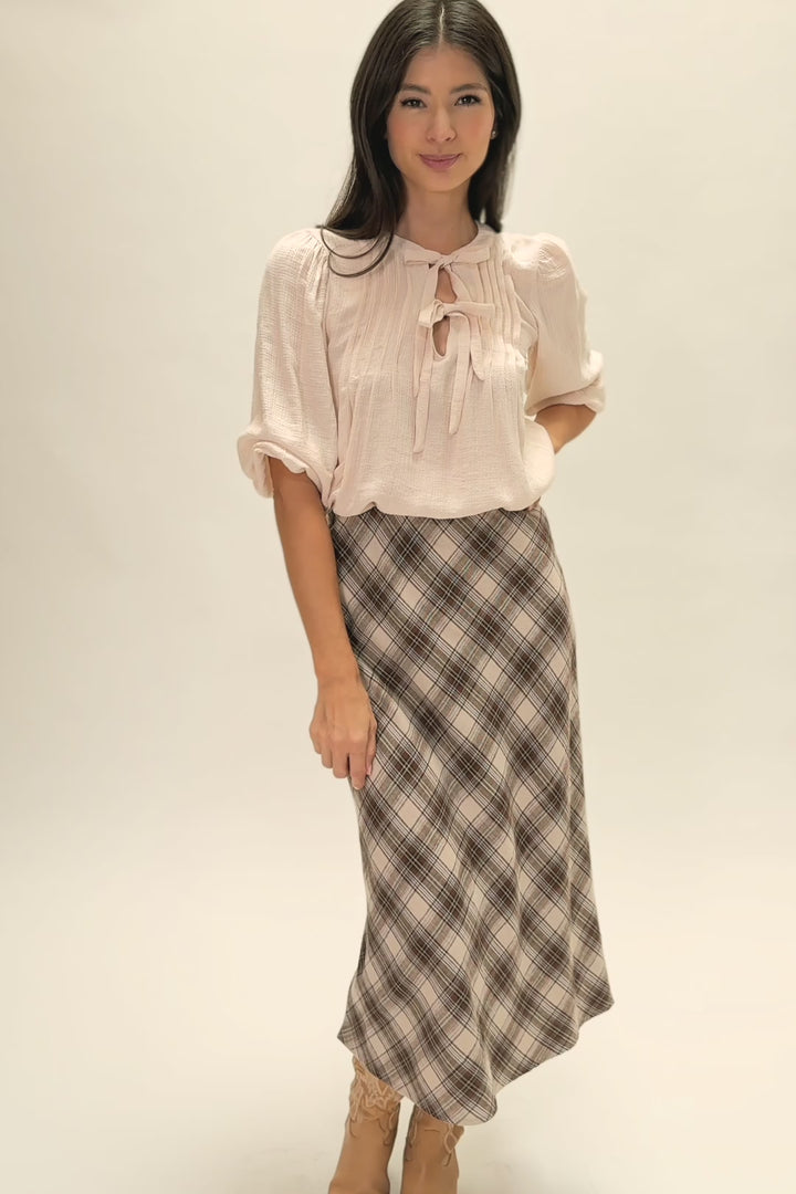 Nancy Front Tie Blouse