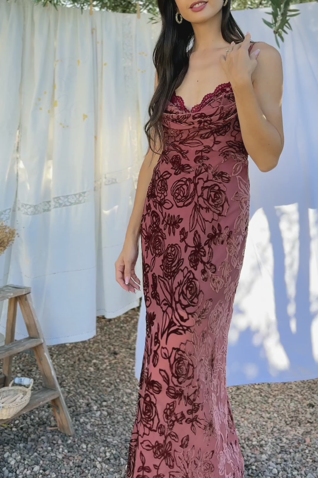 Raven Cowl Neck Dress