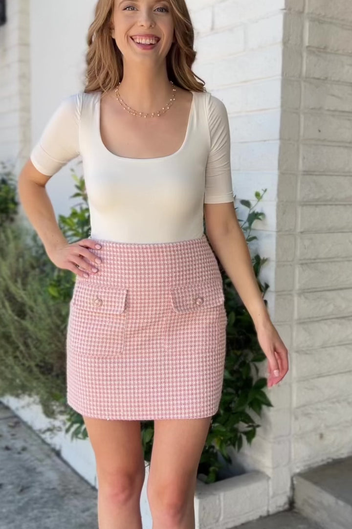 Penelope Tweed Mini Skirt