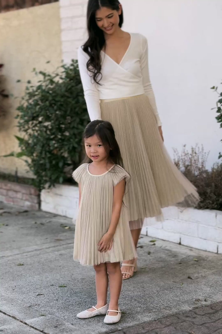 Girls Vienna Pleated Dress