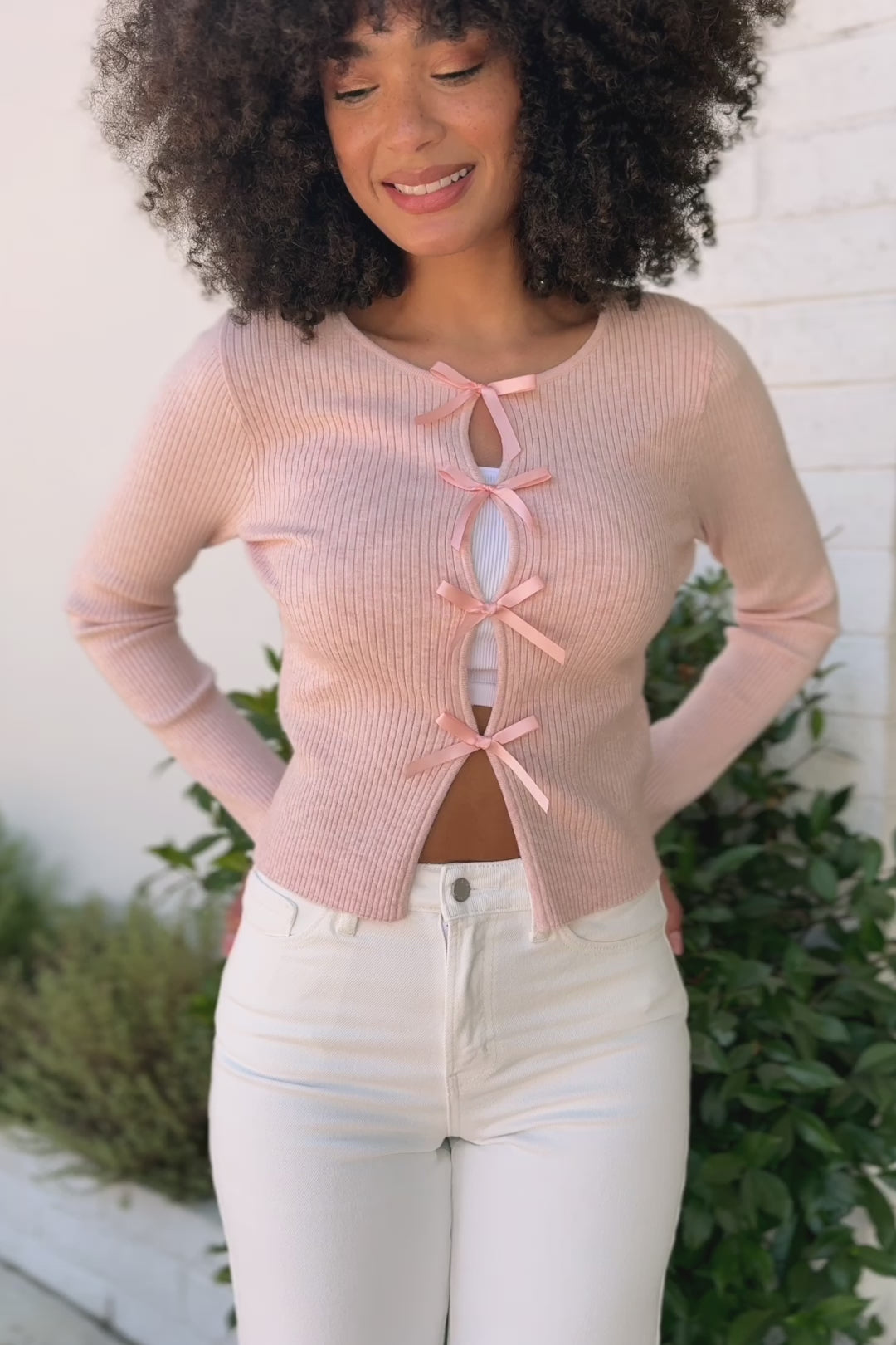 Monica Bow Sweater Top