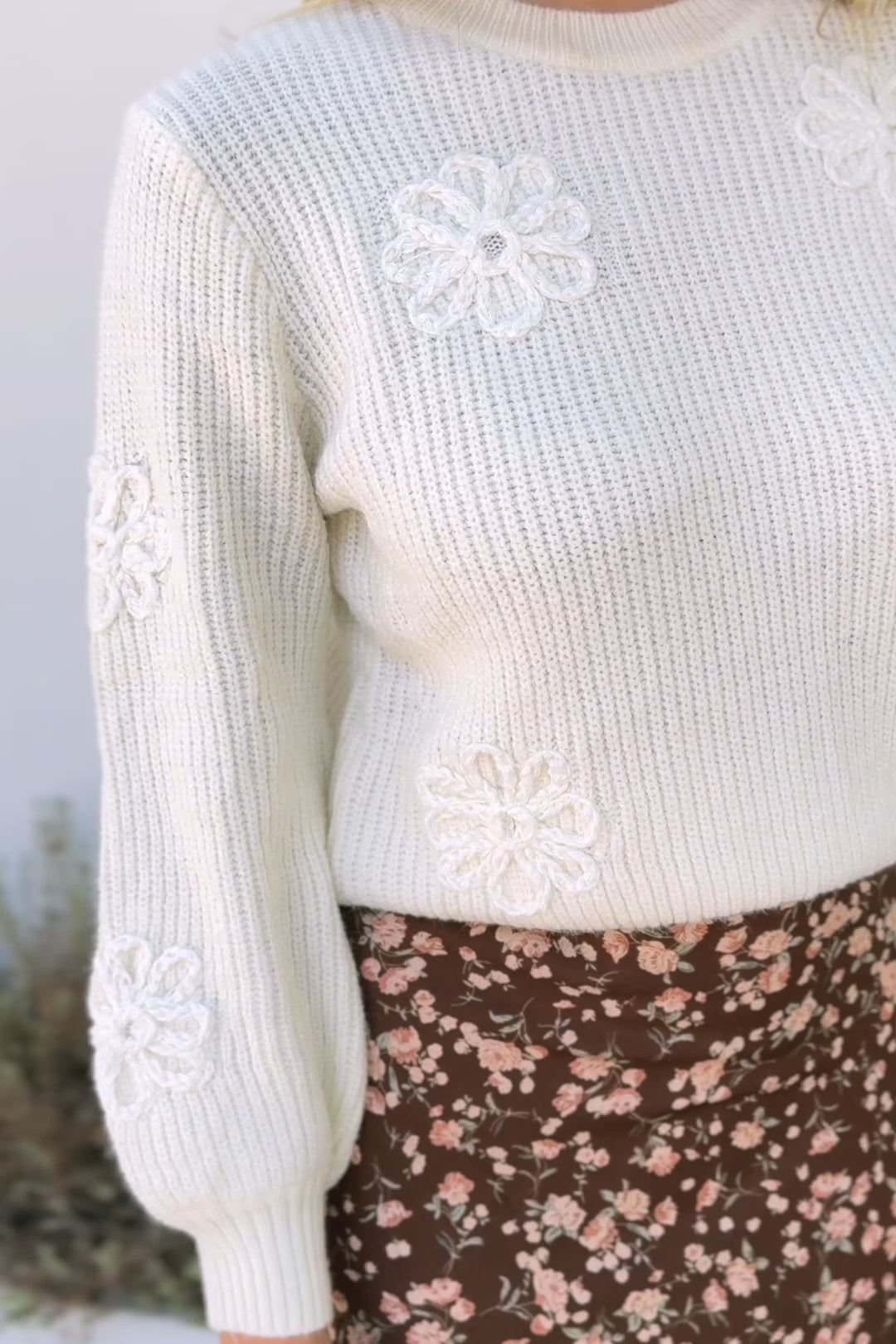 Alessia Embroidered Floral Sweater