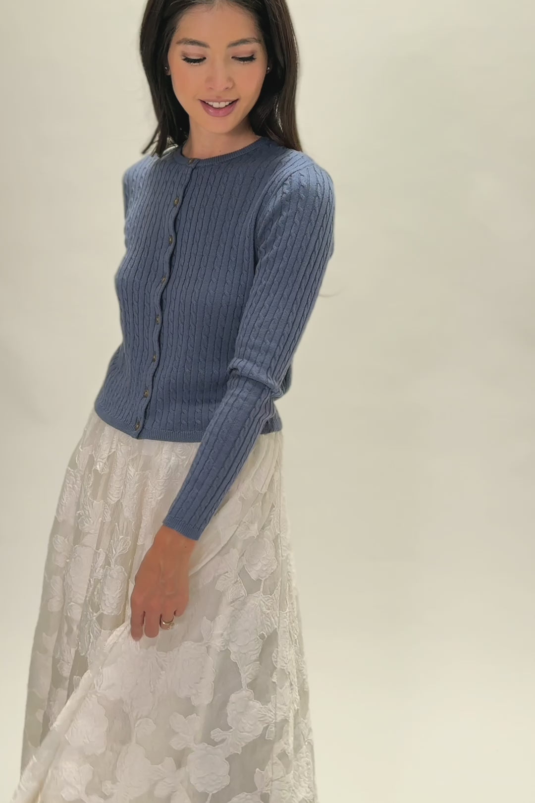 Helen Cable Knit Cardigan