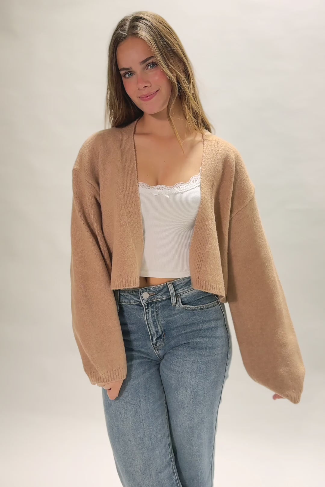 Pippa Open Front Cardigan