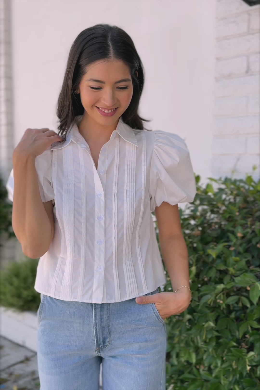 Chloe Pintuck Pleat Blouse